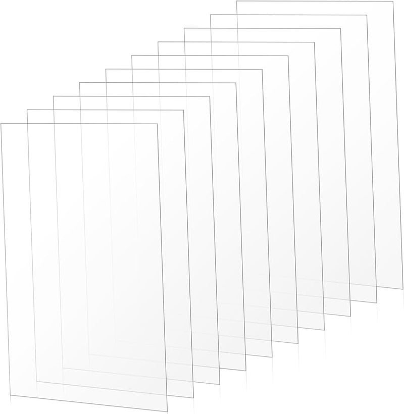 10pcs Clear Plastic Sheets For Painting Crafting Picture Framing High Clarity Easy To Clean - Image 1